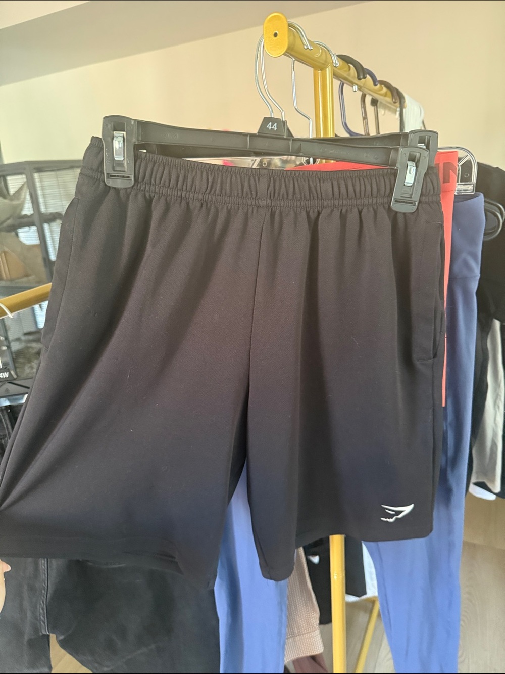 Gymshark Black Men's Athletic Shorts with Subtle Logo